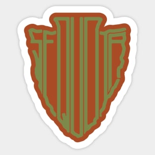 Sequoia National Park name arrowhead Sticker